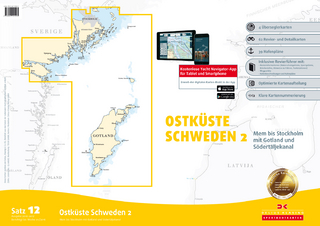 Sportbootkarten Satz 12: Ostküste Schweden 2 (Ausgabe 2016/2017)