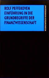 Einführung in die Grundbegriffe der Finanzwissenschaft