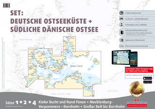 Sportbootkarten Satz 1, 2 und 4 – Set: Deutsche Ostsee und Südliche dänische Ostsee (Ausgabe 2016)