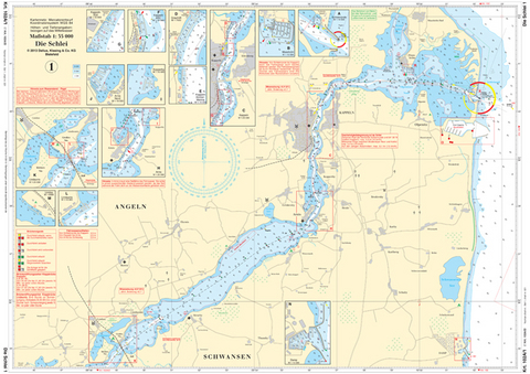 Einzelkarte Schlei (laminiert)