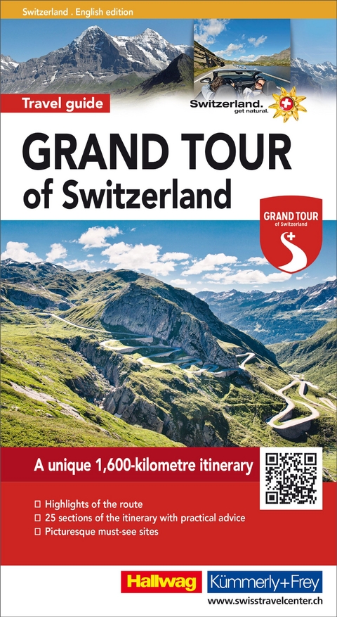 Hallwag Reiseführer Grand Tour of Switzerland, englische Ausgabe - Roland Baumgartner