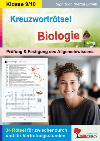 Kreuzworträtsel Biologie / Klasse 9-10