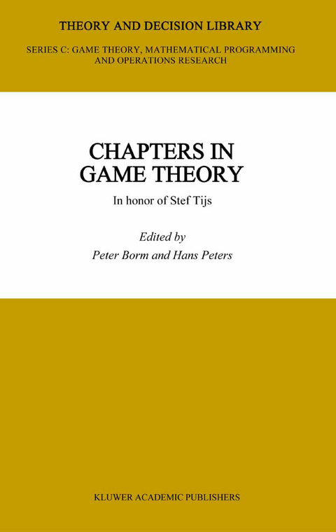 Chapters in Game Theory - 