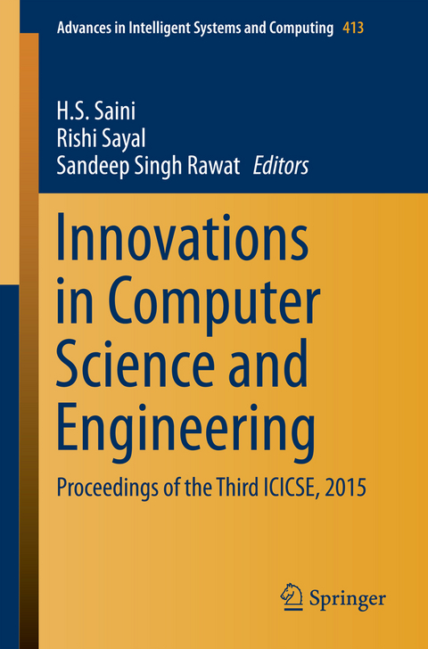Innovations in Computer Science and Engineering - 