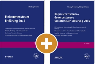 Kombi: Einkommensteuer-Erklärung 2015 + KGU-Erklärung 2015