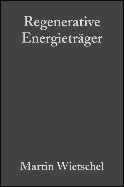 Regenerative Energietr&auml;ger - 