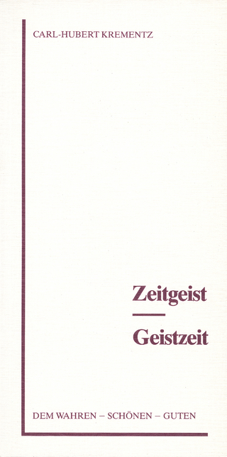Zeitgeist - Geistzeit