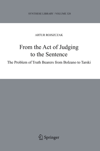 From the Act of Judging to the Sentence
