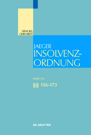 Insolvenzordnung / §§ 156-173