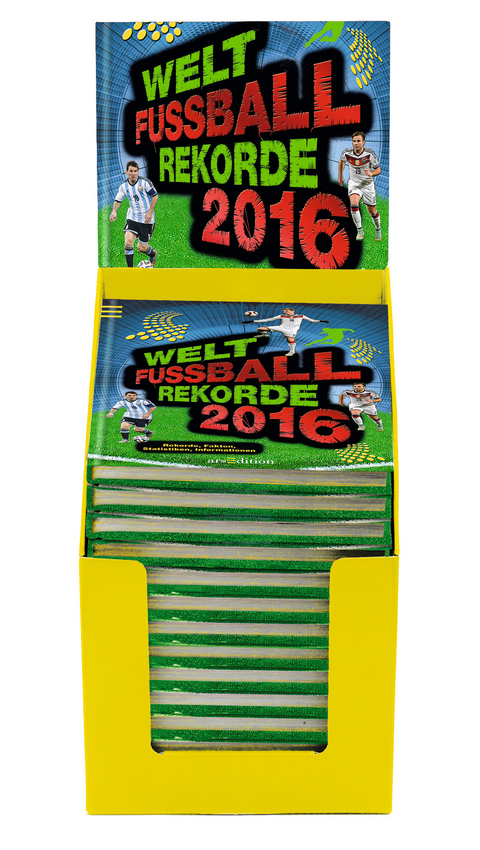 Display Welt-Fu&szlig;ball Rekorde 2016 - Keir Radnedge