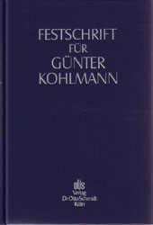 Festschrift für Günter Kohlmann zum 70. Geburtstag
