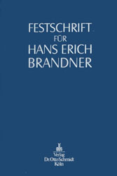 Festschrift f&uuml;r Hans Erich Brandner - 