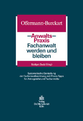 Fachanwalt werden und bleiben - Susanne Offermann-Burckart