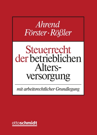 Steuerrecht der betrieblichen Altersversorgung