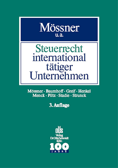 Steuerrecht international t&auml;tiger Unternehmen - J&ouml;rg M M&ouml;ssner
