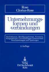Unternehmungsformen und -verbindungen - Gerd Rose, Cornelia Glorius-Rose