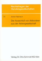 Der Ausschluss von Aktion&auml;ren aus der Aktiengesellschaft - Armin Reinisch