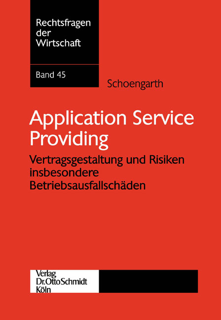 Application Service Providing - Anita Schoengarth