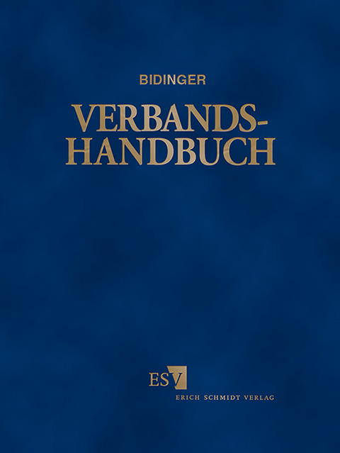Verbands-Handbuch - Abonnement - Rita Bidinger, Ralph M&uuml;ller-Bidinger