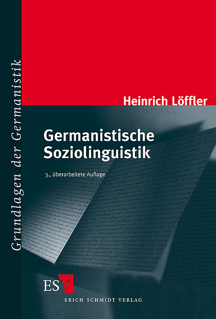 Germanistische Soziolinguistik - Heinrich Löffler