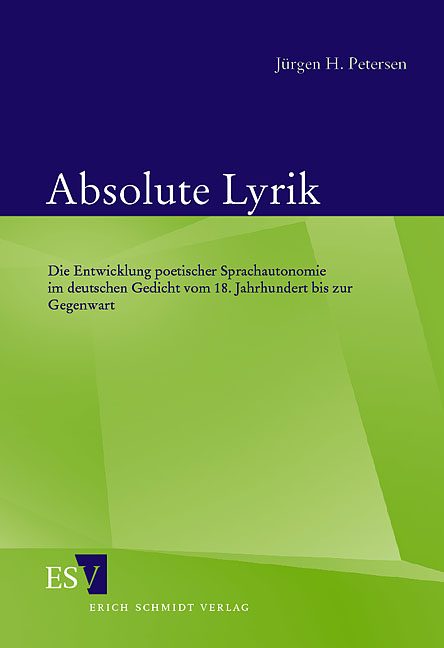 Absolute Lyrik - J&uuml;rgen H. Petersen
