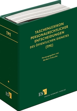 Taschenlexikon personalrechtlicher Entscheidungen des öffentlichen Dienstes (TPE) / Taschenlexikon personalrechtlicher Entscheidungen des öffentlichen Dienstes I