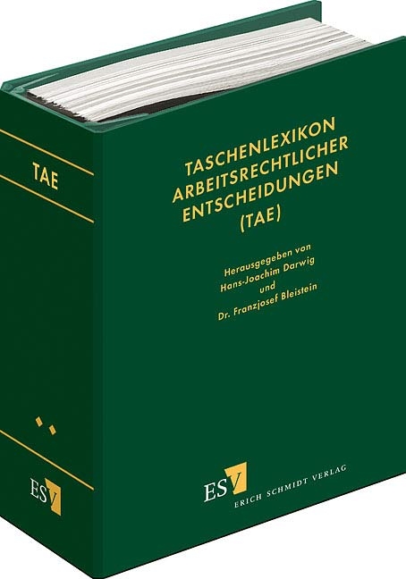 Taschenlexikon arbeitsrechtlicher Entscheidungen (TAE), Teil II - Dietmar Besgen, Nicolai Besgen