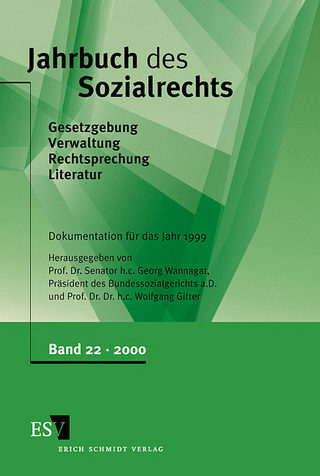 Jahrbuch des Sozialrechts (der Gegenwart). Gesetzgebung - Verwaltung... / Jahrbuch des Sozialrechts, Band 22