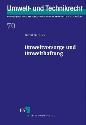 Umweltvorsorge und Umwelthaftung - Gerrit G&uuml;nther