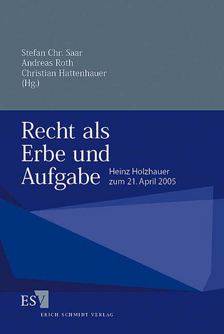 Recht als Erbe und Aufgabe