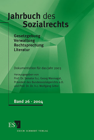 Jahrbuch des Sozialrechts (der Gegenwart). Gesetzgebung - Verwaltung... / Jahrbuch des Sozialrechts, Band 26