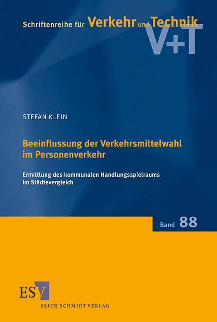 Beeinflussung der Verkehrsmittelwahl im Personennahverkehr - Stefan Klein