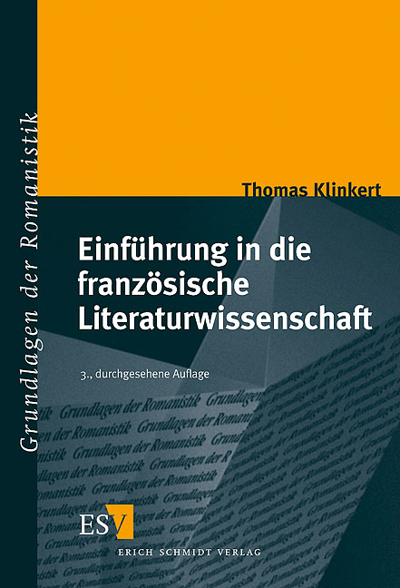 Einf&uuml;hrung in die franz&ouml;sische Literaturwissenschaft - Thomas Klinkert