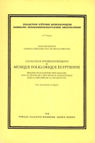 Catalogue d'enregistrements de musique folklorique égyptienne