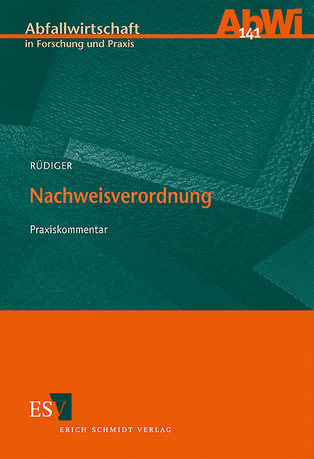 Nachweisverordnung - J&ouml;rg R&uuml;diger