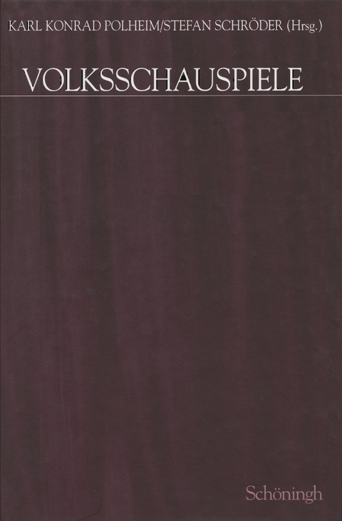 Volksschauspiele. Band 1 bis Band 5 in Kassette - 