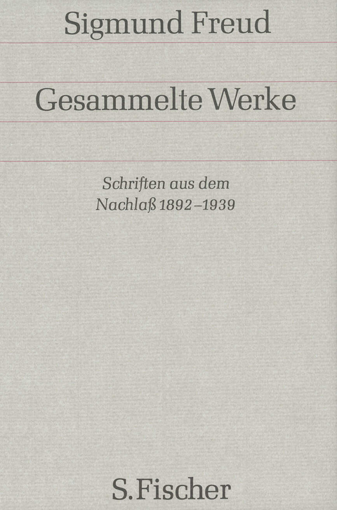 Gesammelte Werke - Sigmund Freud