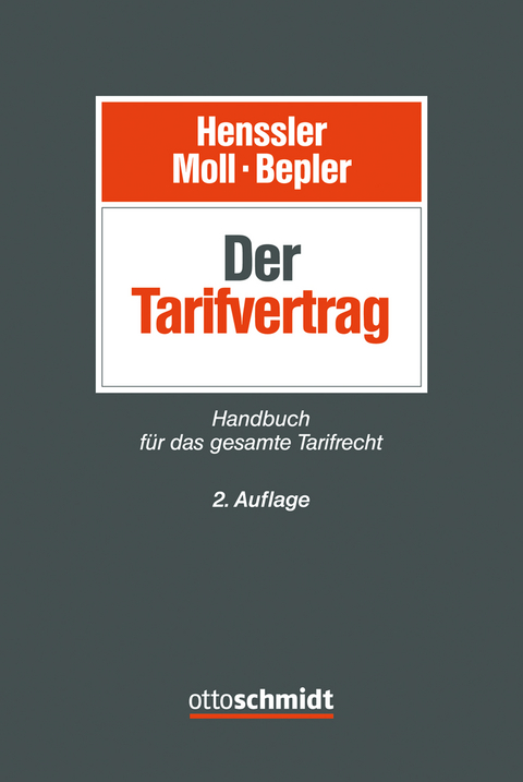 Der Tarifvertrag - Klaus Bepler, Alexander Bork, Andreas Engels, Hans-Jörg Gäntgen, Timon Grau, Stefan Greiner, Martin Henssler, Christoph Hexel, Wolfram Höfling, Clemens Höpfner, Wilhelm Moll, Ivo Natzel, Stefan Seitz, Ulrich Sittard, Katrin Stamer, Ralf Steffan, Kerstin Tillmanns, Daniel Ulber, Marc Werner