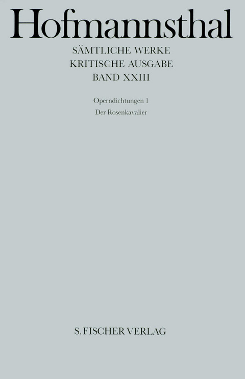 Operndichtungen 1 - Hugo von Hofmannsthal