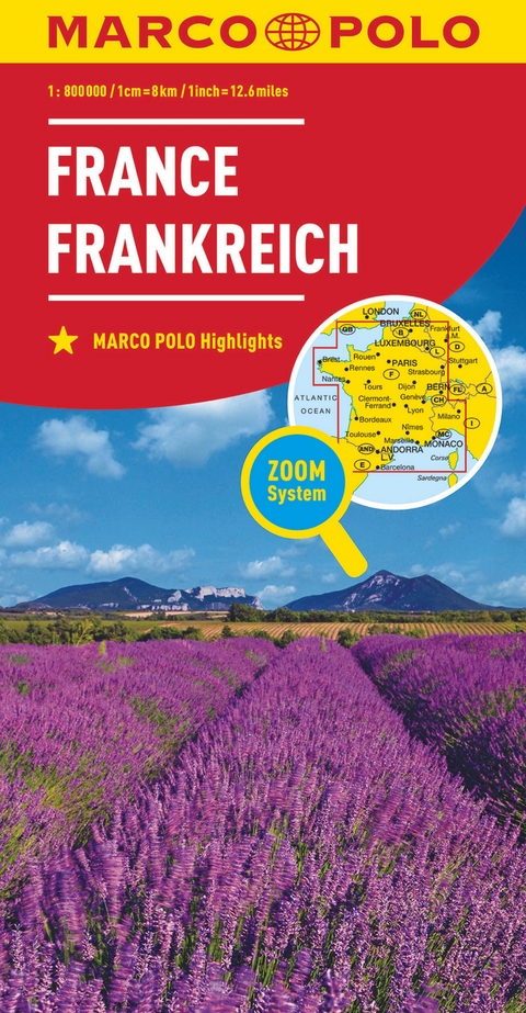 MARCO POLO L&auml;nderkarte Frankreich 1:800.000