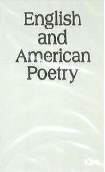 English and American Poetry. Gedichtband - 