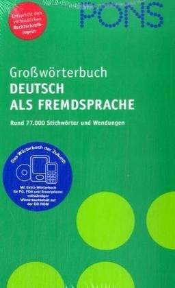PONS Gro&szlig;w&ouml;rterbuch Deutsch als Fremdsprache