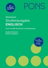 PONS W&ouml;rterbuch Studienausgabe Englisch f&uuml;r Schule und Studium