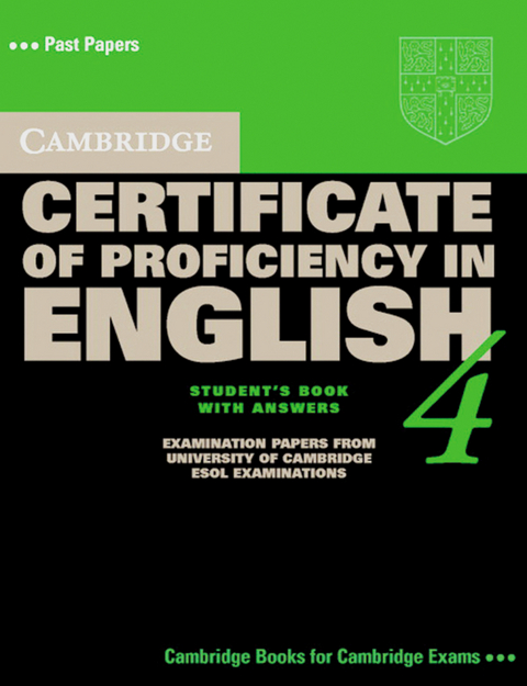 Cambridge Certificate of Profciency in English - New. Examination Papers from the University of Cambridge Examinations Syndicate / Self-study Pack (Student's Book with answers and Audio-CD) 4