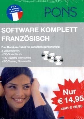 PONS Komplett Software Franz&ouml;sisch, 3 CD-ROMs