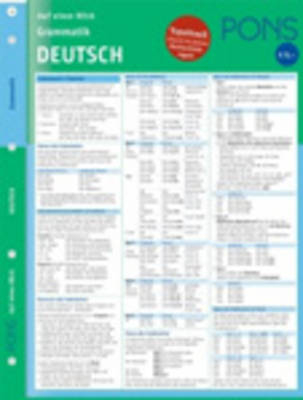 PONS Grammatik auf einen Blick Deutsch