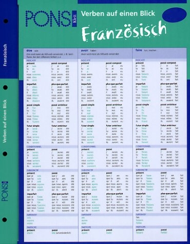 PONS Verben auf einen Blick Franz&ouml;sisch