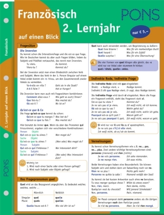 PONS Französisch auf einen Blick - 6. Klasse