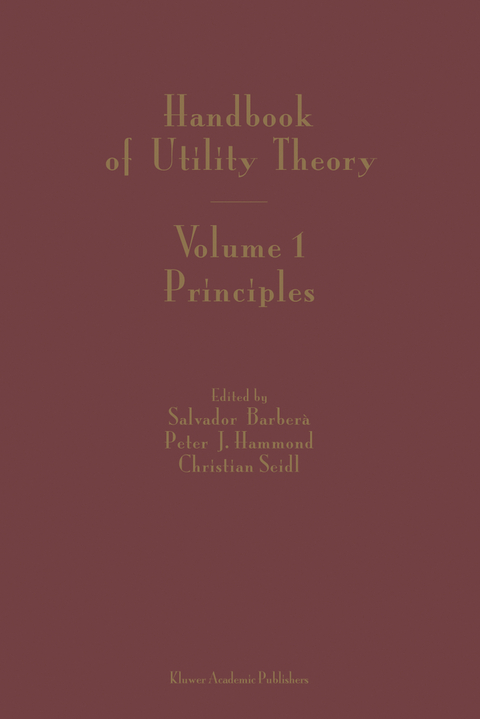 Handbook of Utility Theory - 