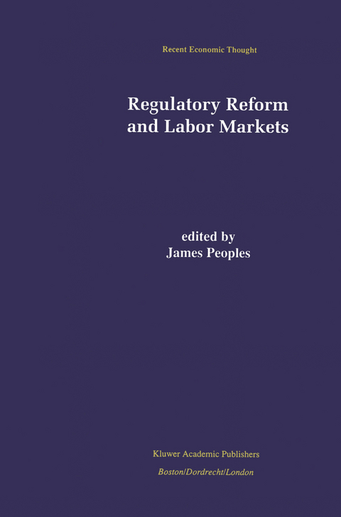 Regulatory Reform and Labor Markets - 